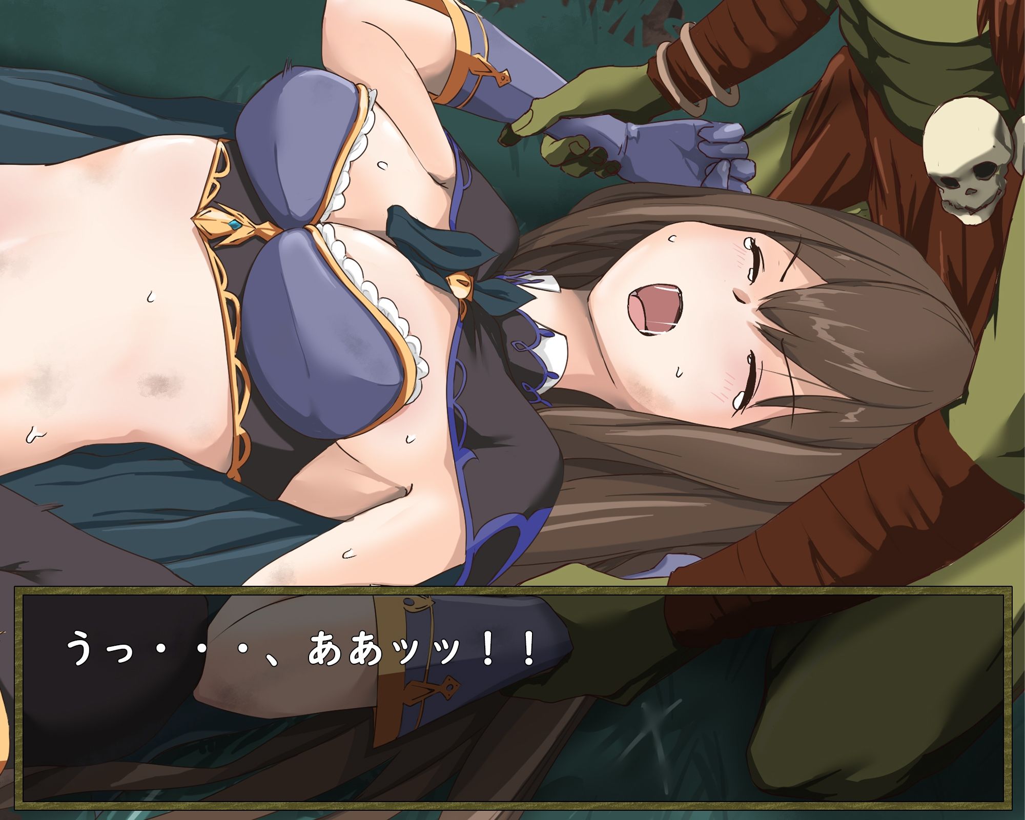 サンプル画像5:蒼空受難 ゴブリン敗北編(めかぶ亭) [d_384876]