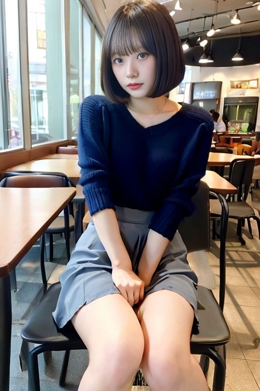 サンプル画像1:デート de おもらし 〜カフェ / レストラン編〜(P-AI planning) [d_384890]