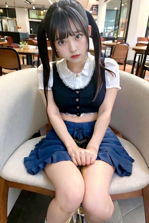 サンプル画像2:デート de おもらし 〜カフェ / レストラン編〜(P-AI planning) [d_384890]