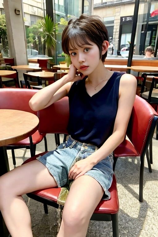 サンプル画像3:デート de おもらし 〜カフェ / レストラン編〜(P-AI planning) [d_384890]