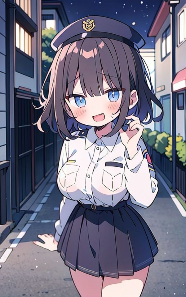 サンプル画像2:【高画質☆CG】キュートなポリスのHなとりしらべ(にゃおう。) [d_384979]