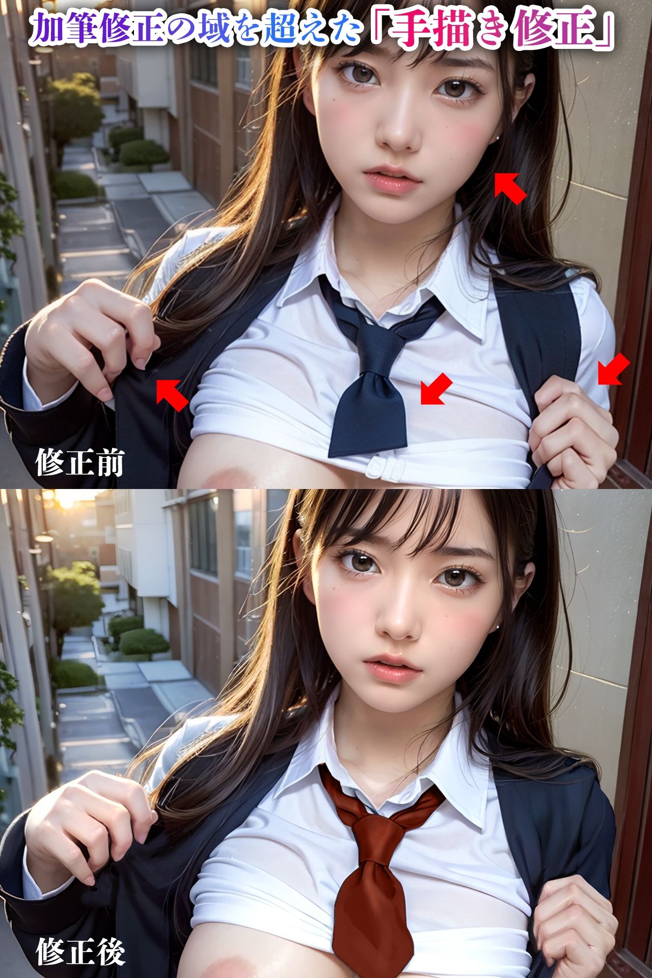 サンプル画像1:制服J○総集編I着衣ハメ撮り＆露出エッチ(彗星レコード) [d_385037]