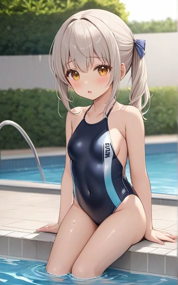 サンプル画像1:可愛い巨乳水着 あんまり見ないでね！(青春の淡い光) [d_385149]