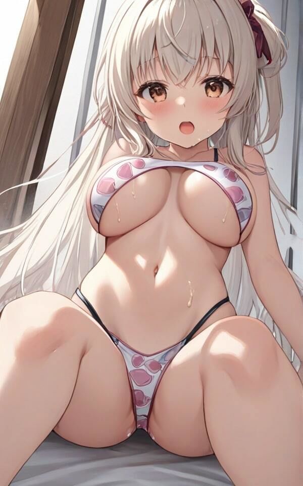 サンプル画像4:可愛い巨乳水着 あんまり見ないでね！(青春の淡い光) [d_385149]