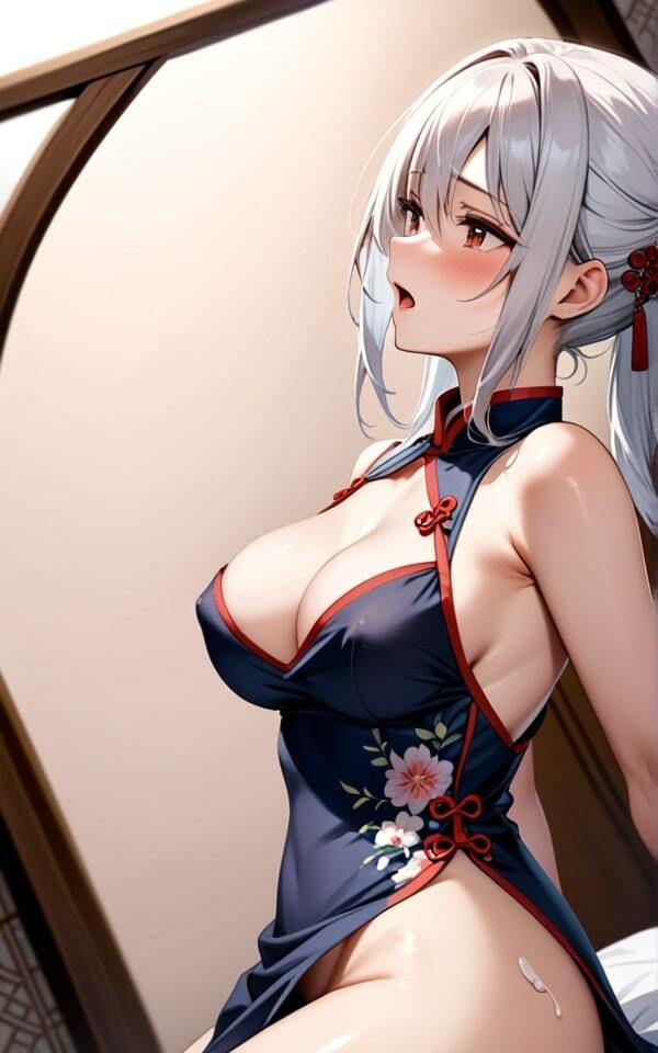 サンプル画像4:可愛い娘のチャイナドレスは好きですか？(ムチムチ下着の誘惑) [d_385162]