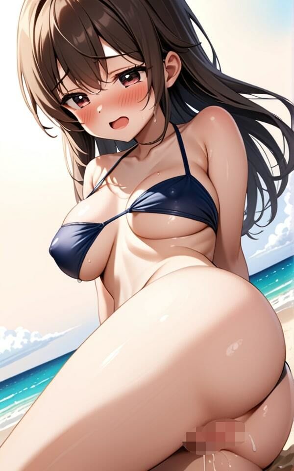 サンプル画像1:エロいビーチ(斜め45度の絶景) [d_385165]