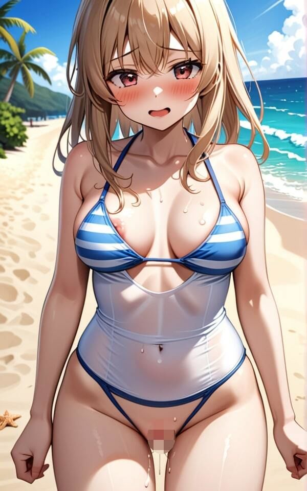 サンプル画像5:エロいビーチ(斜め45度の絶景) [d_385165]