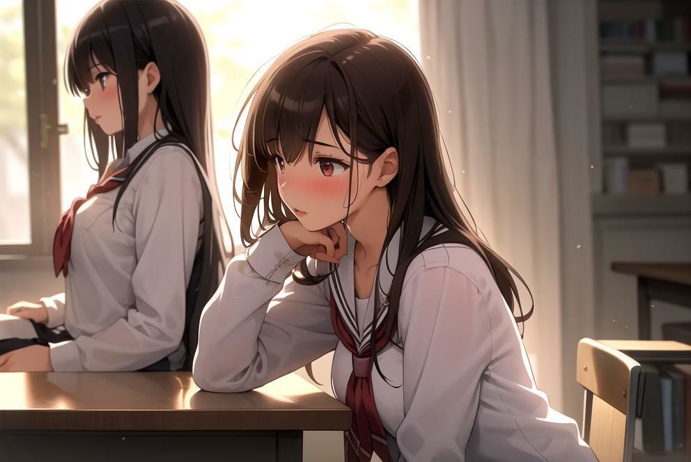 サンプル画像2:【欲望の教室】 誰かに見られてもいい… 広がる欲望 たがが外れた僕らは 求めあい続けた ＃10(娘たちの素肌) [d_385216]