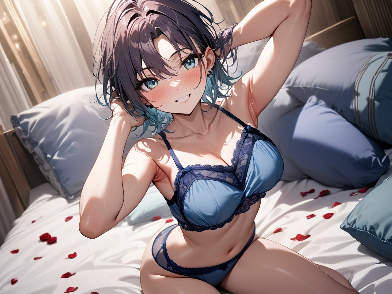 サンプル画像3:浅倉透セクシーランジェリーグラビアCG集(色彩ボックス) [d_385252]