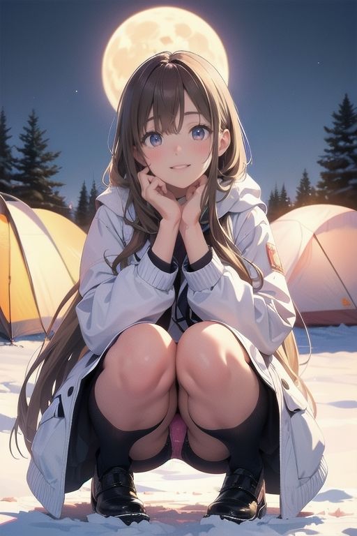 サンプル画像4:しゃがみパンチラ パンツ見せてくれる都合のいいメスブタ(えちねこ) [d_385261]