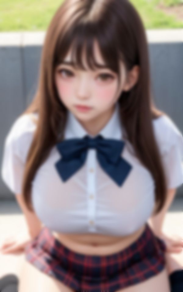 サンプル画像5:金持ちおじさんにアピールする淫乱女学生コレクション(AIゆずは) [d_385321]