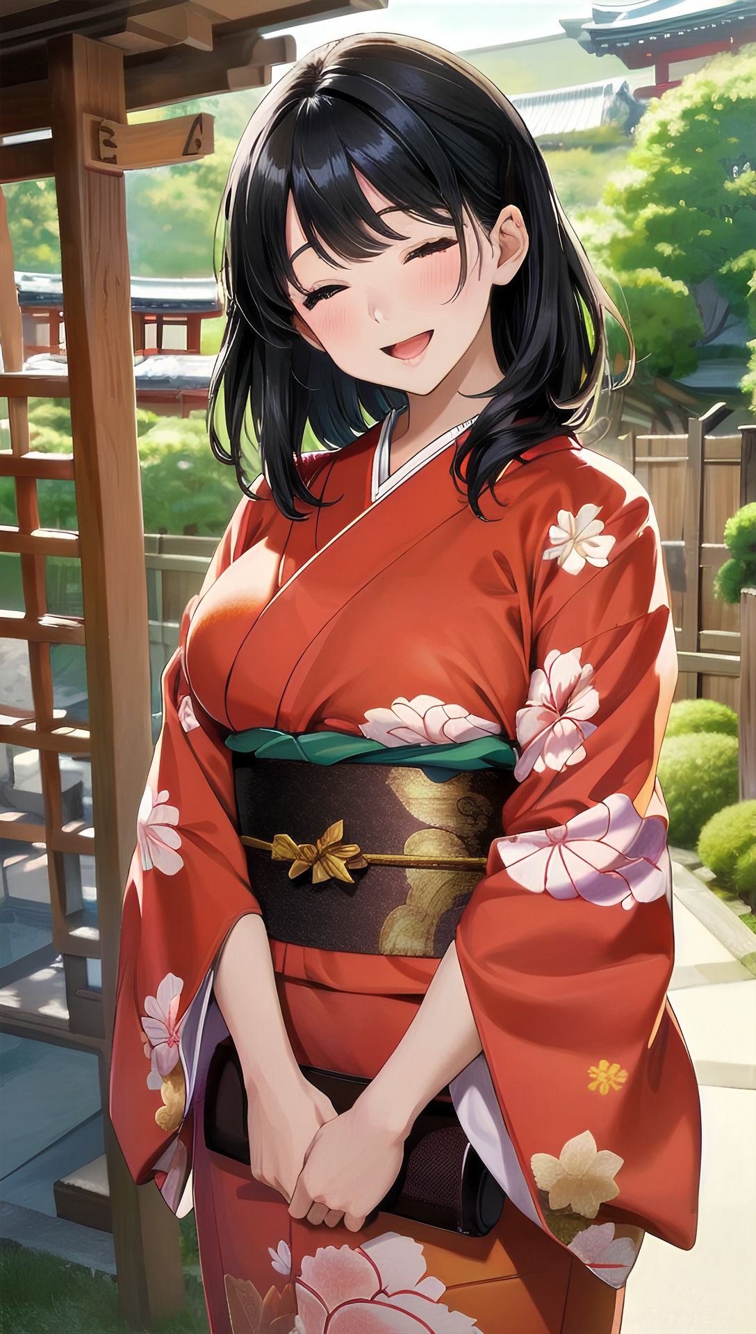 サンプル画像1:着物女子と旅館2(パイりあ) [d_385337]