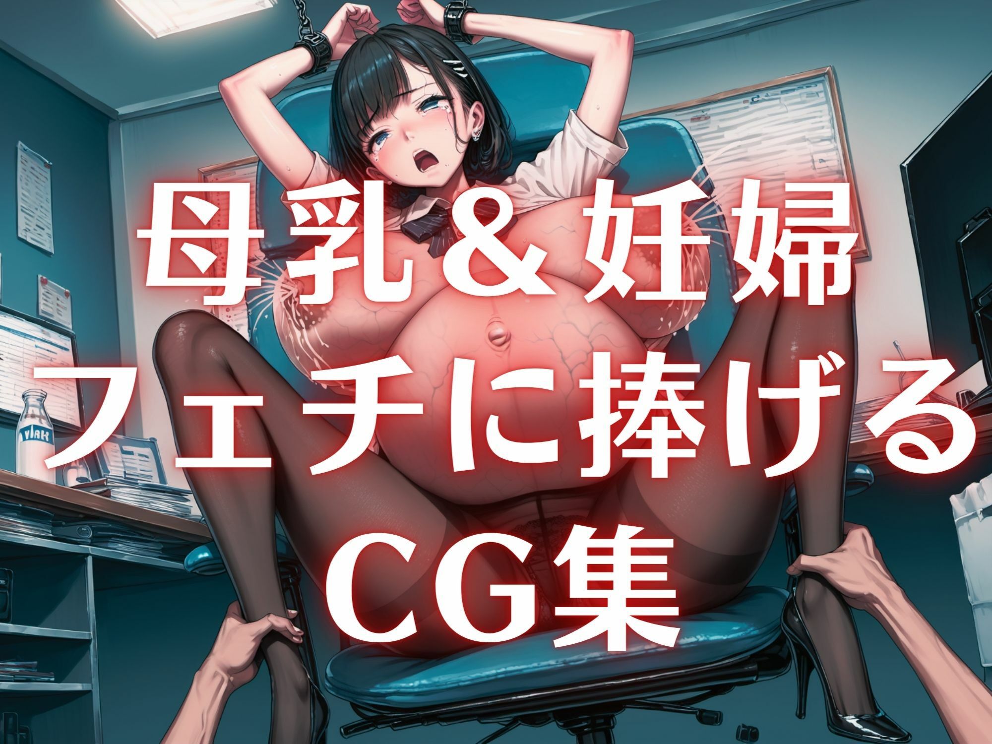 サンプル画像1:搾乳妊婦 OL編【500枚】(エログラ) [d_385338]