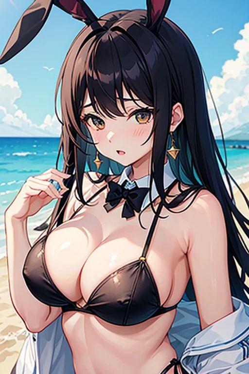 サンプル画像4:巨乳のバニーガール(色気の垂れ流し) [d_385487]