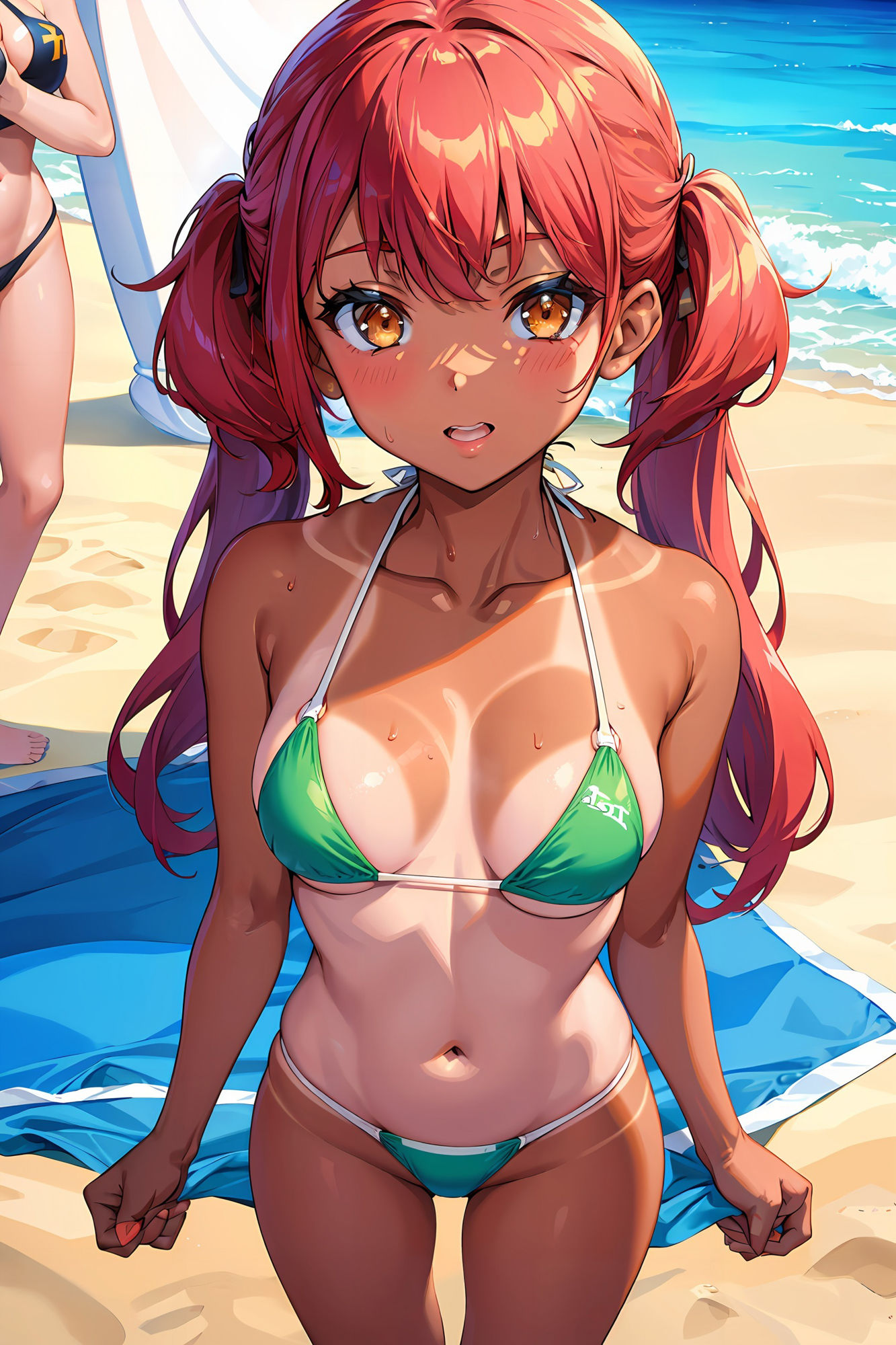 サンプル画像1:ヌーディストビーチ(美少女愛好会) [d_385585]