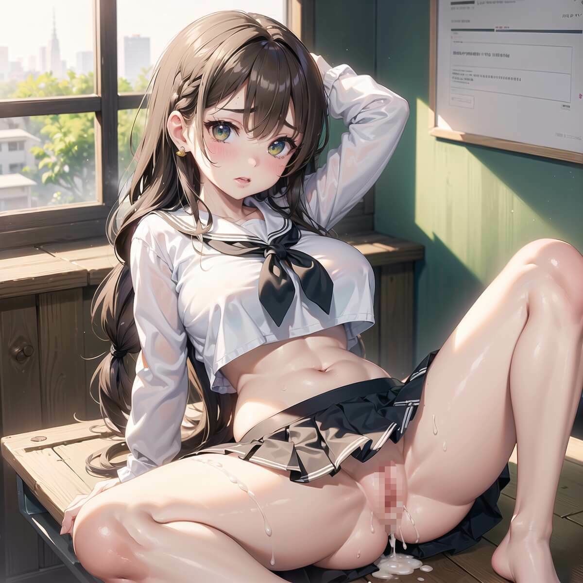 サンプル画像2:催●支配された女子校生たち【豪華CG404枚収録】(エメラルドの館) [d_385722]