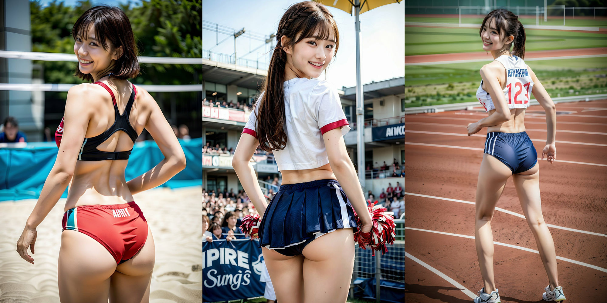 サンプル画像4:陸上！ チア！ バレー女子！ の狙われたバックアングル500p(SakuraBooks) [d_385824]