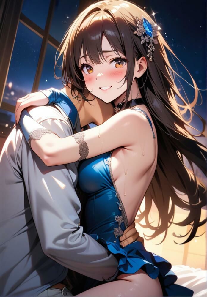 サンプル画像2:『エッチ大好き青ドレスの美女と三日三晩乱れまくった』(AIR) [d_385885]