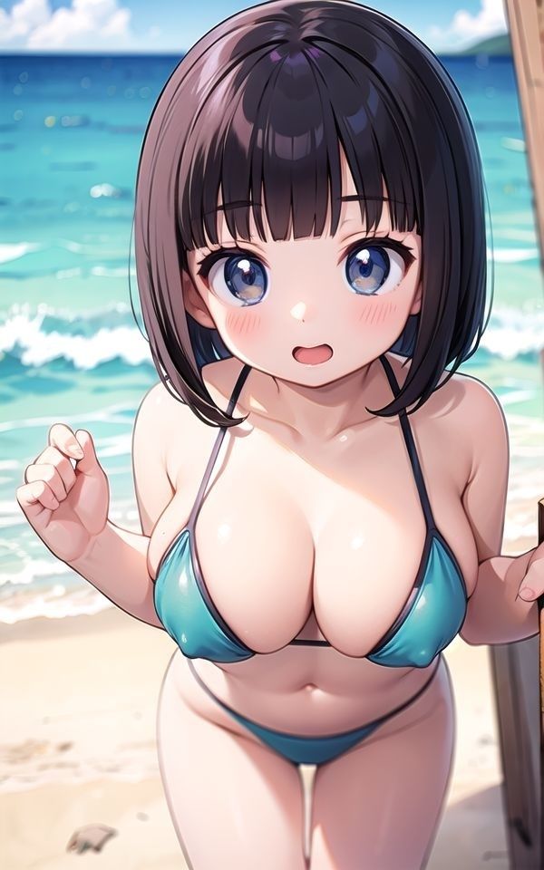 サンプル画像1:巨乳グラドルのポロリにボッキしちゃいましてね(しみしみ) [d_385901]