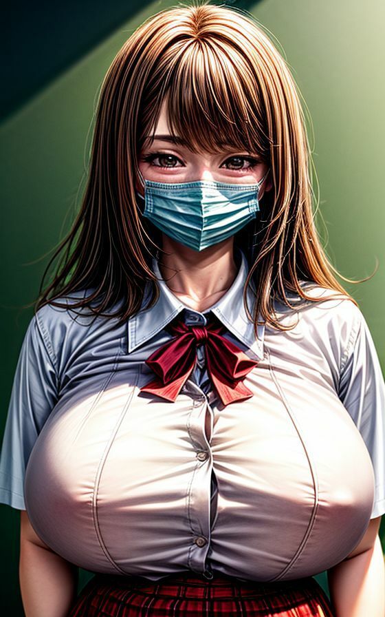 サンプル画像3:マスク巨乳 150枚(AIイラストラボ) [d_385970]