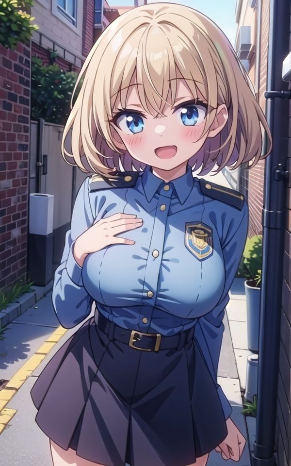 サンプル画像1:イっちゃうのぉ！爆乳警察官の密室取調室(ましゅまろしょこら) [d_386003]