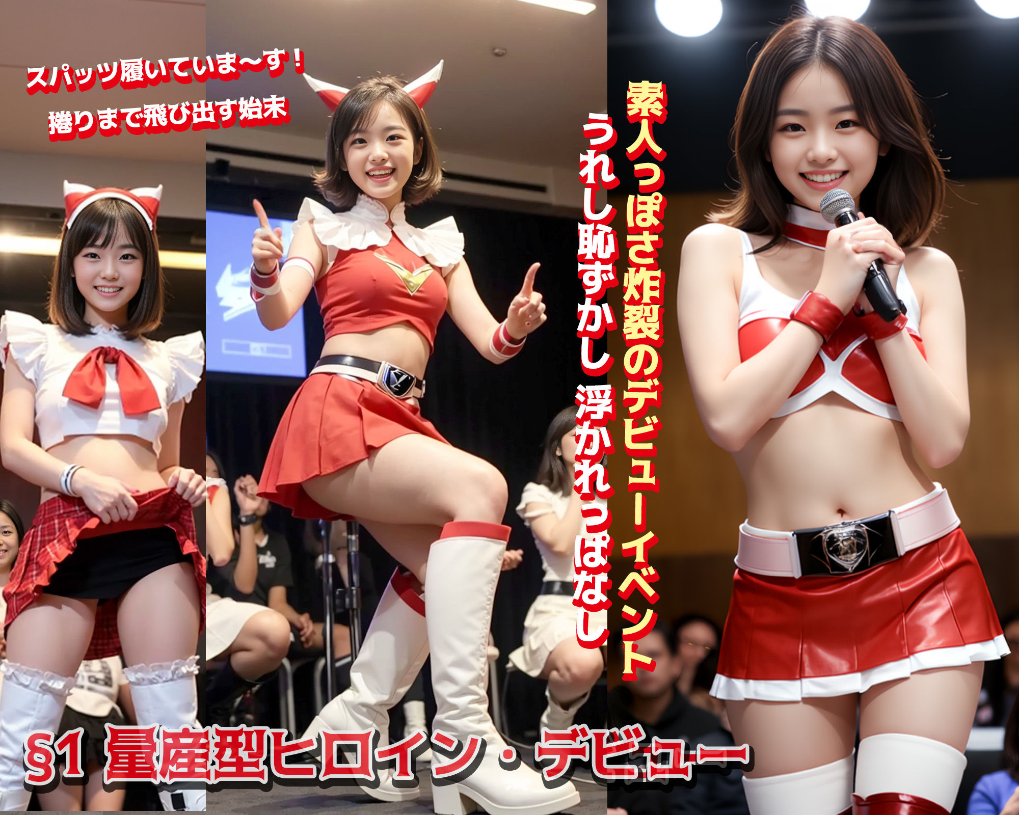 サンプル画像1:お芋ヒロイン 狙われた新人（捕まったヒロイン3）(道楽研究所) [d_386013]