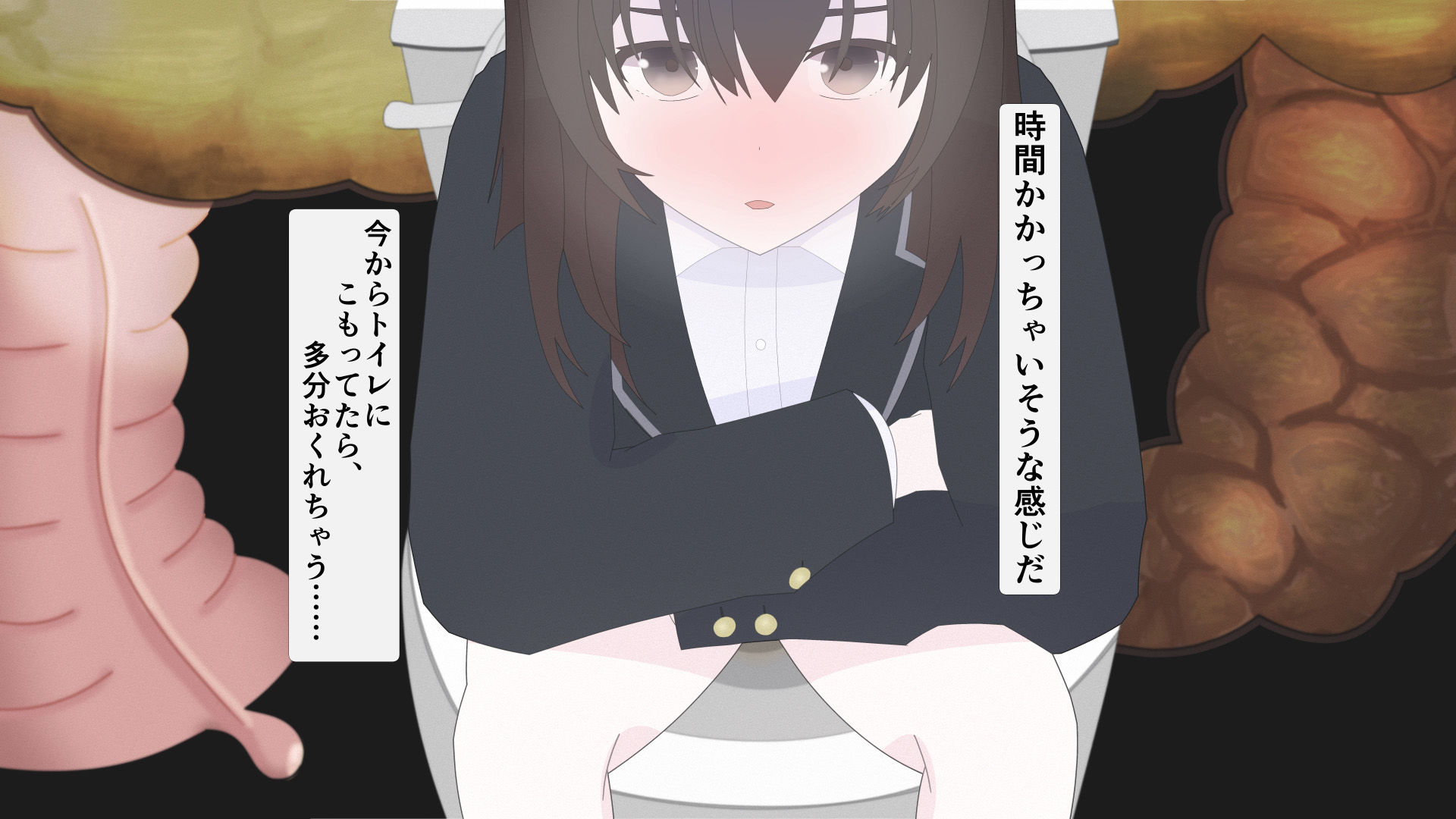 サンプル画像4:肛狂曲第2番-うんちがもれるデッサンモデル-(もればな) [d_386015]