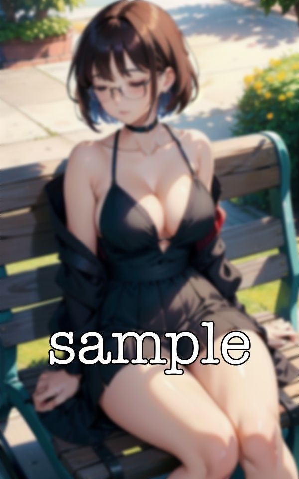 サンプル画像6:公園でナンパしてみた・・・眼鏡の推定Gカップ居眠りOLにナンパ突撃で成功！(性欲モンスター企画) [d_386028]