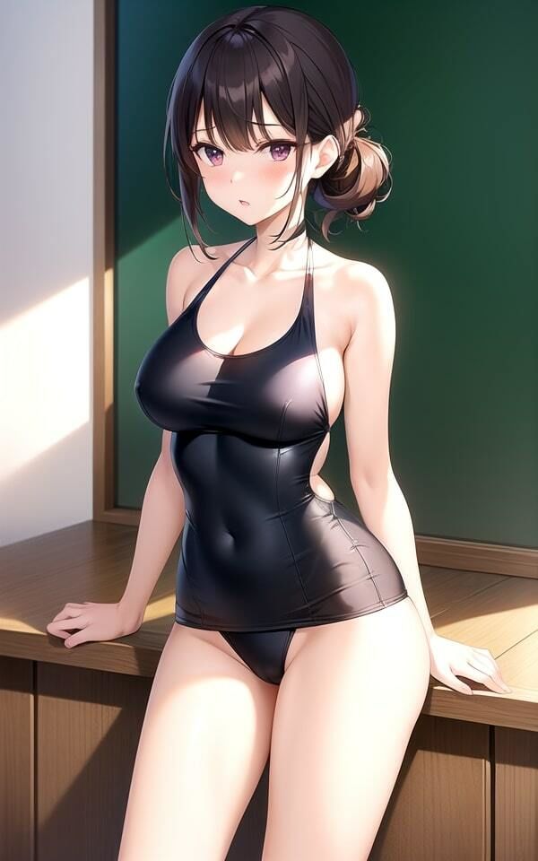 サンプル画像2:スクール水着の美少女たち(AIred) [d_386038]