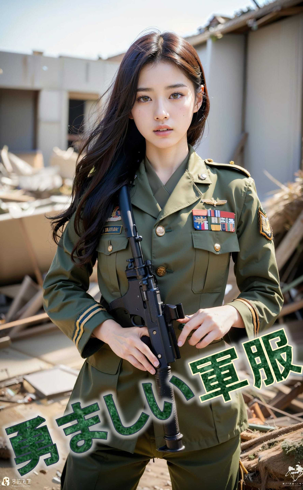 サンプル画像1:ミリタリー美女写真集(エロエロ委員) [d_386131]