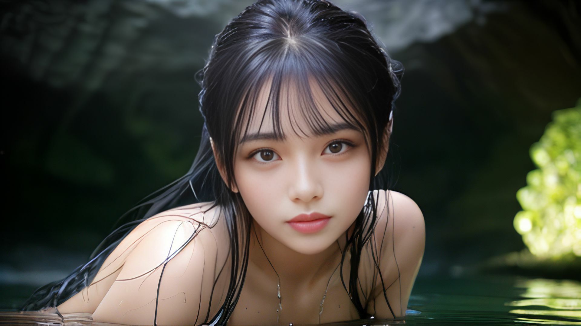 サンプル画像1:ここは桃源郷 秘境洞窟へようこそ！ AI写真集(Gugh Gouf Burgers) [d_386245]