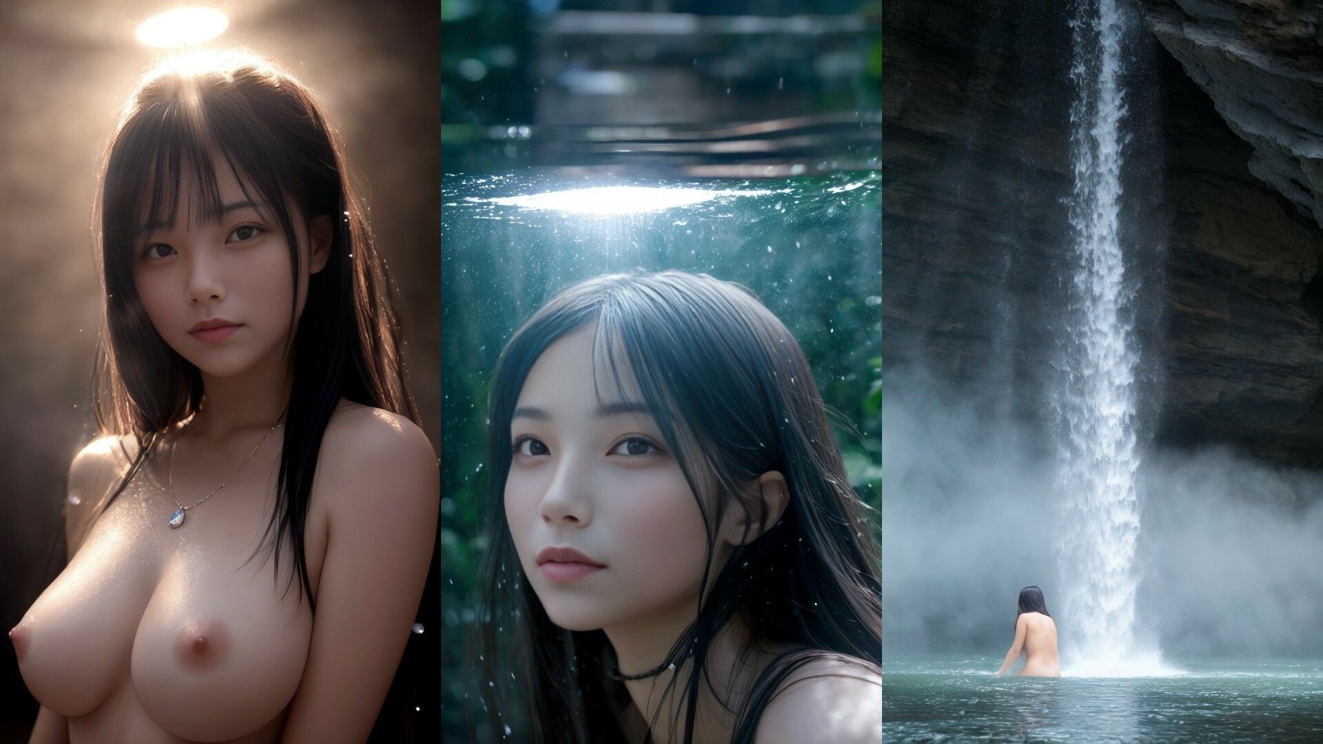 サンプル画像5:ここは桃源郷 秘境洞窟へようこそ！ AI写真集(Gugh Gouf Burgers) [d_386245]