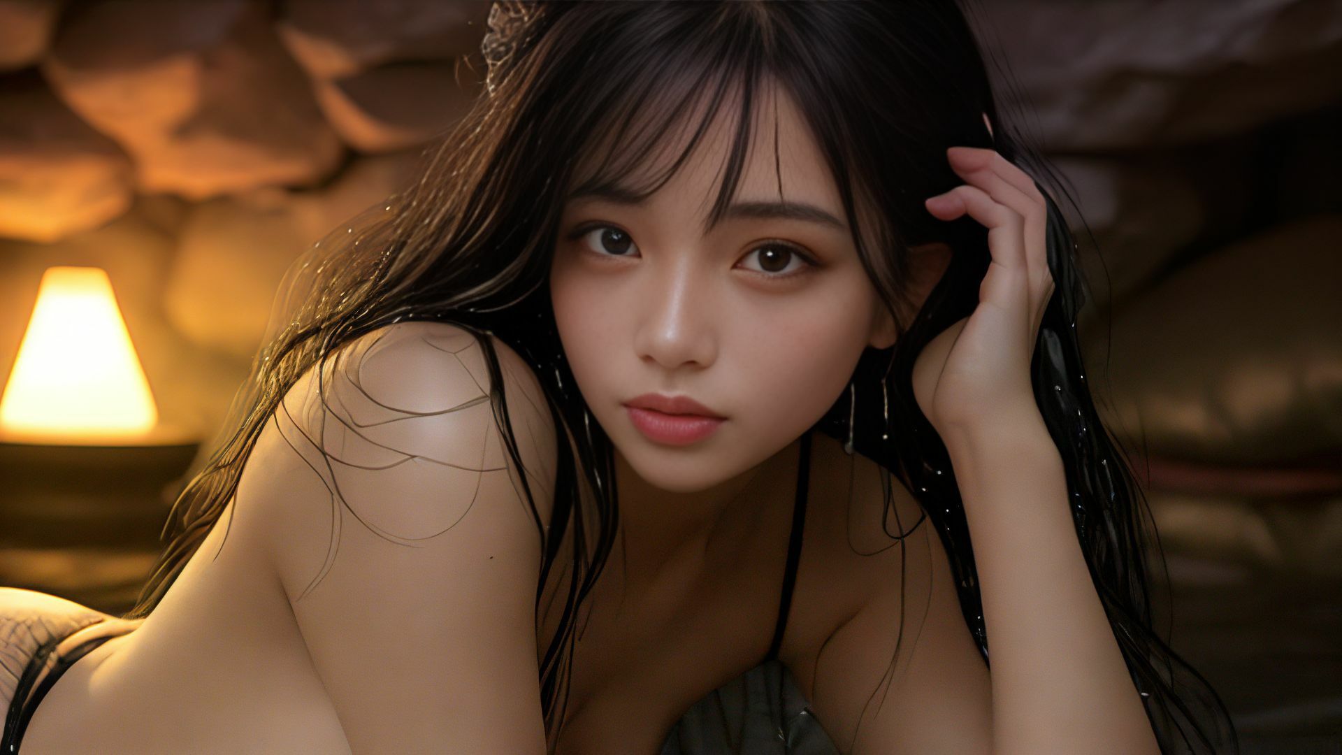 サンプル画像6:ここは桃源郷 秘境洞窟へようこそ！ AI写真集(Gugh Gouf Burgers) [d_386245]