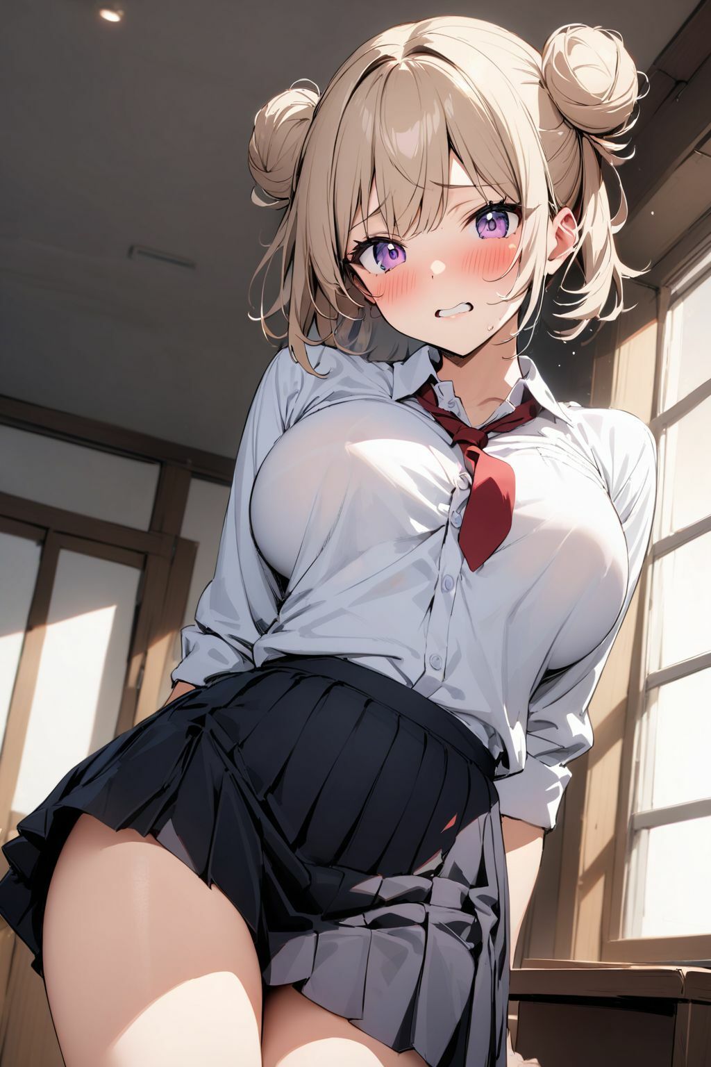 サンプル画像1:年の離れた幼なじみが俺の勤める学校に入学してきたんだが、胸が成長しすぎてた件(肉欲の園) [d_386321]