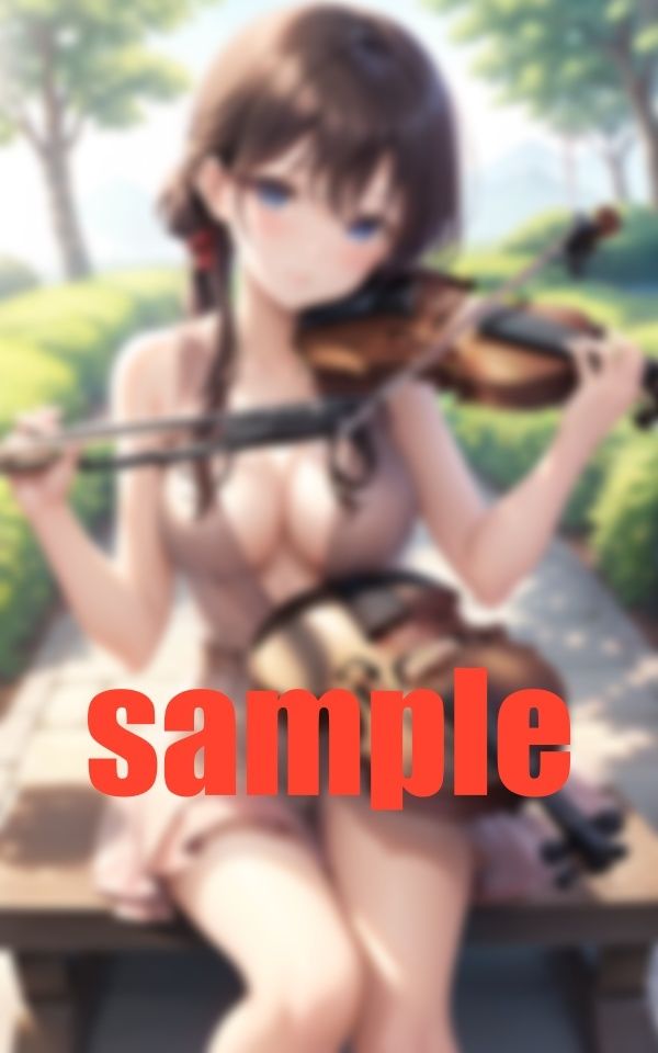 サンプル画像4:Music Festival目のやり場に困る バイオリン演奏(717) [d_386326]