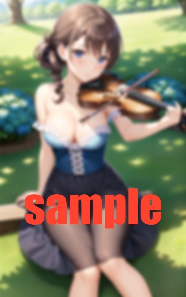 サンプル画像5:Music Festival目のやり場に困る バイオリン演奏(717) [d_386326]