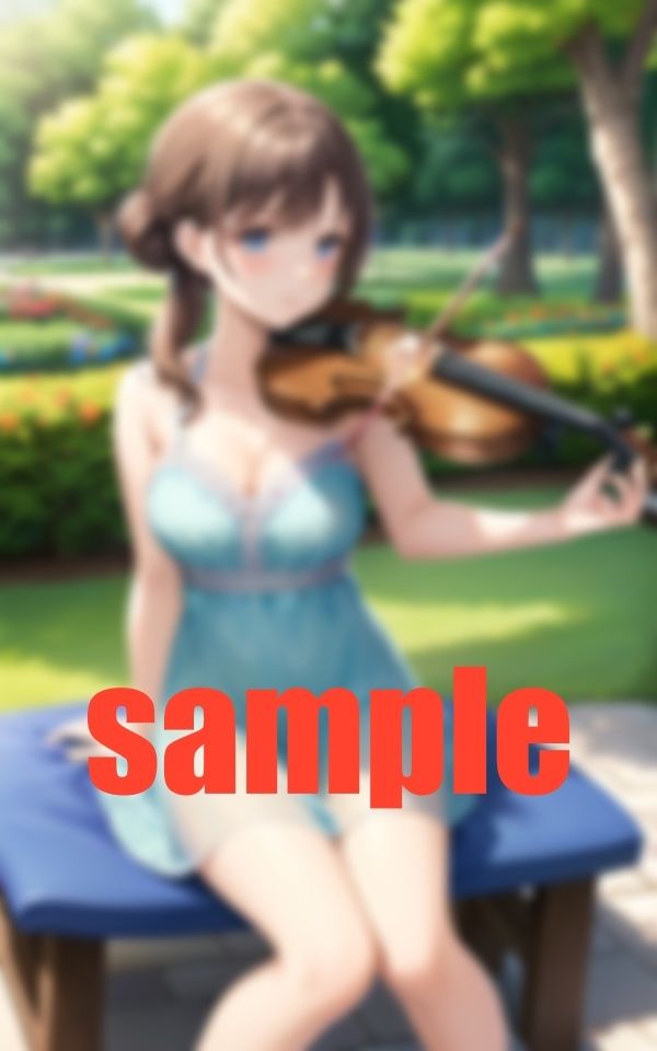 サンプル画像6:Music Festival目のやり場に困る バイオリン演奏(717) [d_386326]