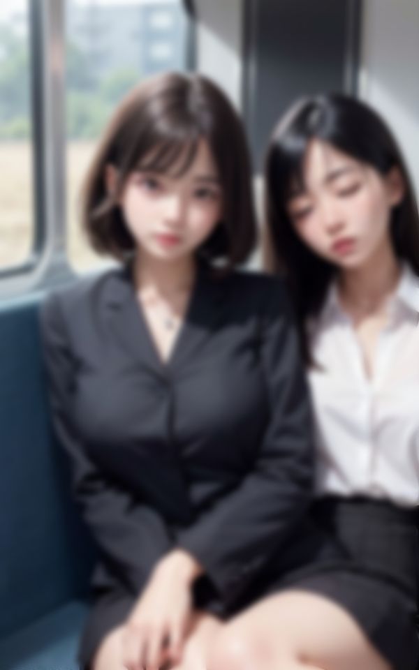 サンプル画像6:休憩中のOLにカメラを向けたらとんでもないビッチだった件…。(AIの悪戯) [d_386371]