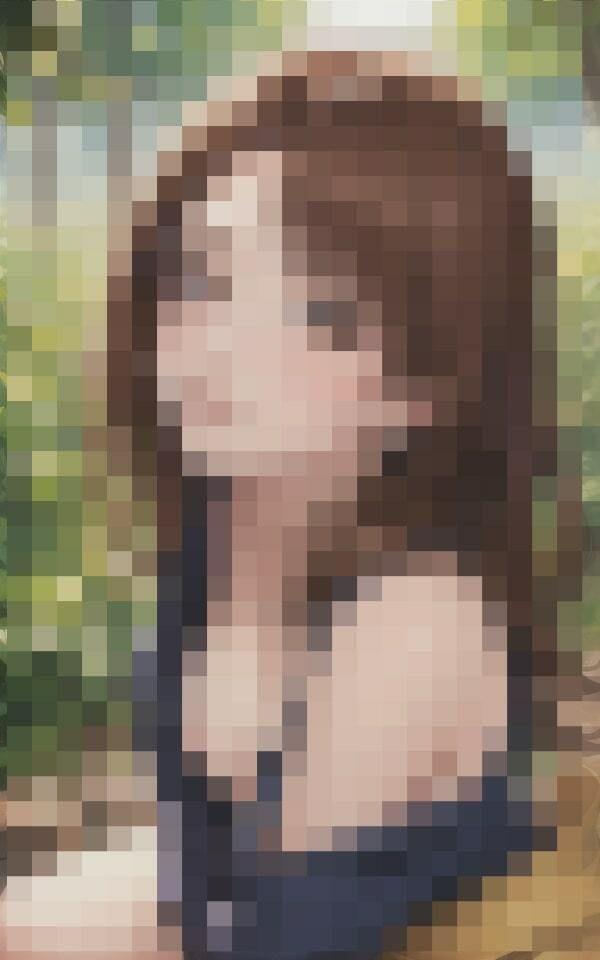 サンプル画像2:開放感MAX！誰もいない森で…(SUN美女研究所) [d_386407]