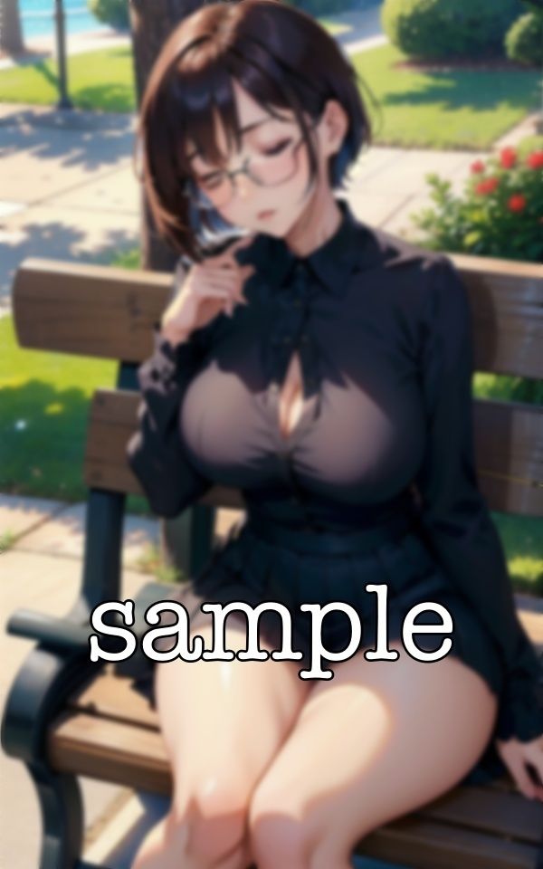 サンプル画像1:上司の寝顔スペシャル！普段は怖いGカップのメガネ巨乳上司がエロすぎた・・・(トリビアの熟女) [d_386469]