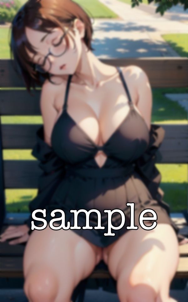 サンプル画像4:上司の寝顔スペシャル！普段は怖いGカップのメガネ巨乳上司がエロすぎた・・・(トリビアの熟女) [d_386469]