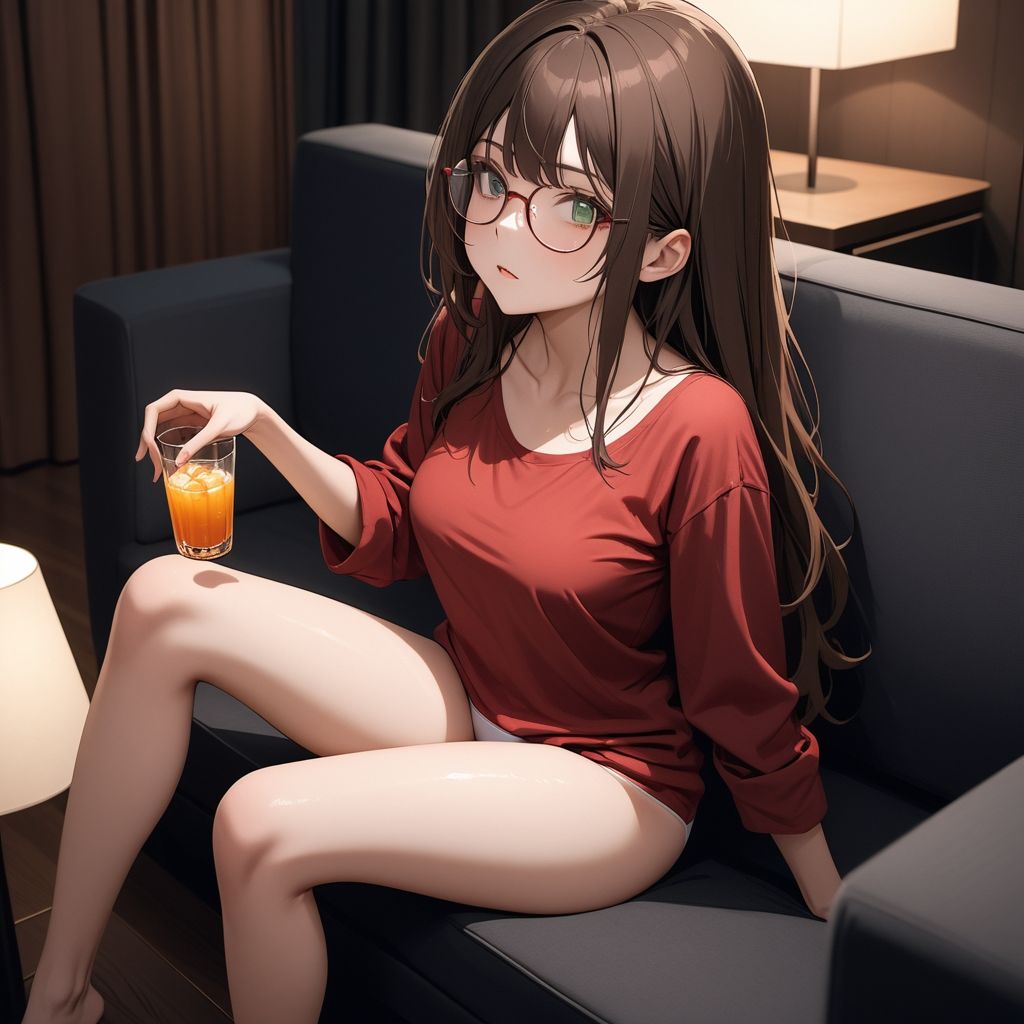 サンプル画像1:メガネっ娘の無防備な姿にムラムラ！すぐに脱がしたくなる気持ちを抑えて楽しむ時間。(ふりかけテキーラ) [d_386505]