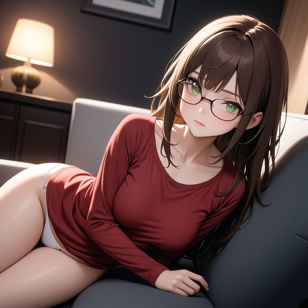 サンプル画像2:メガネっ娘の無防備な姿にムラムラ！すぐに脱がしたくなる気持ちを抑えて楽しむ時間。(ふりかけテキーラ) [d_386505]