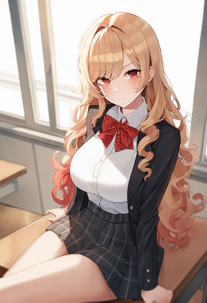 サンプル画像1:【無理やり中出しセックス】生意気金髪巨乳お嬢様はクラス男子全員の性奴●(学園美少女アイドル) [d_386567]