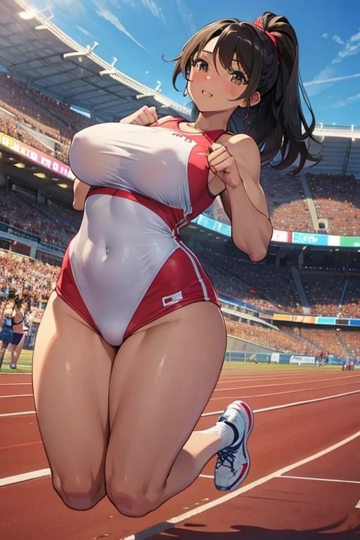 サンプル画像3:【高画質グラビア写真集】陸上部催●女子写真集2 〜お尻中心CG集編〜(AI dreamer) [d_386659]