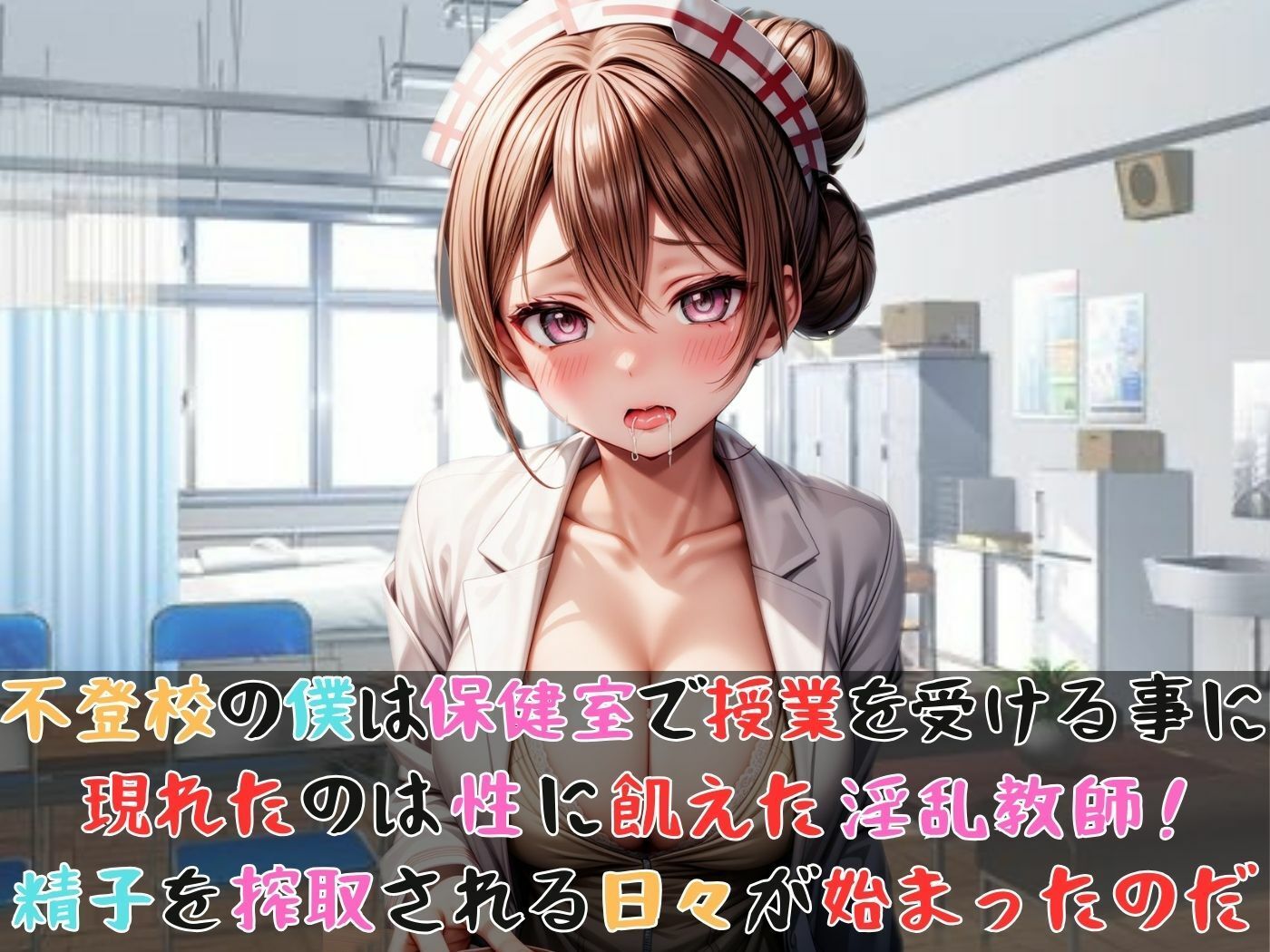 サンプル画像1:いけない保健室【セリフ付き】(桃尻倶楽部) [d_386778]