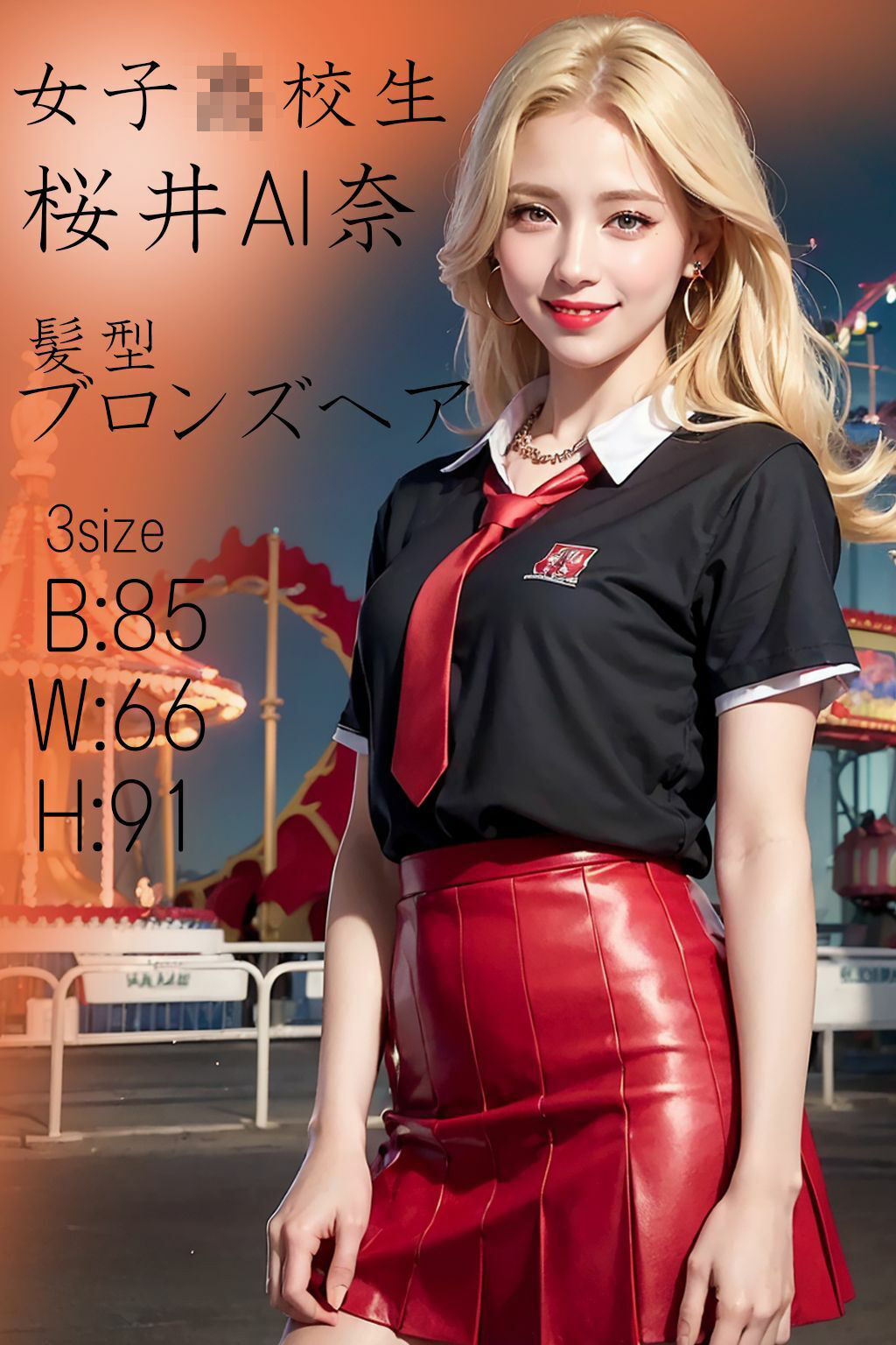 サンプル画像1:青姦JK 【No.04】 遊園地デート編(AIパール) [d_386871]