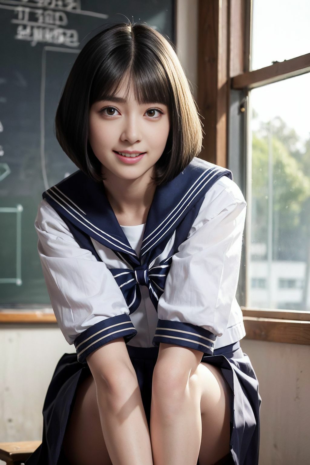 サンプル画像2:SEX覚えたての女子校生は今日も教室でハメ倒す(色畑) [d_386876]