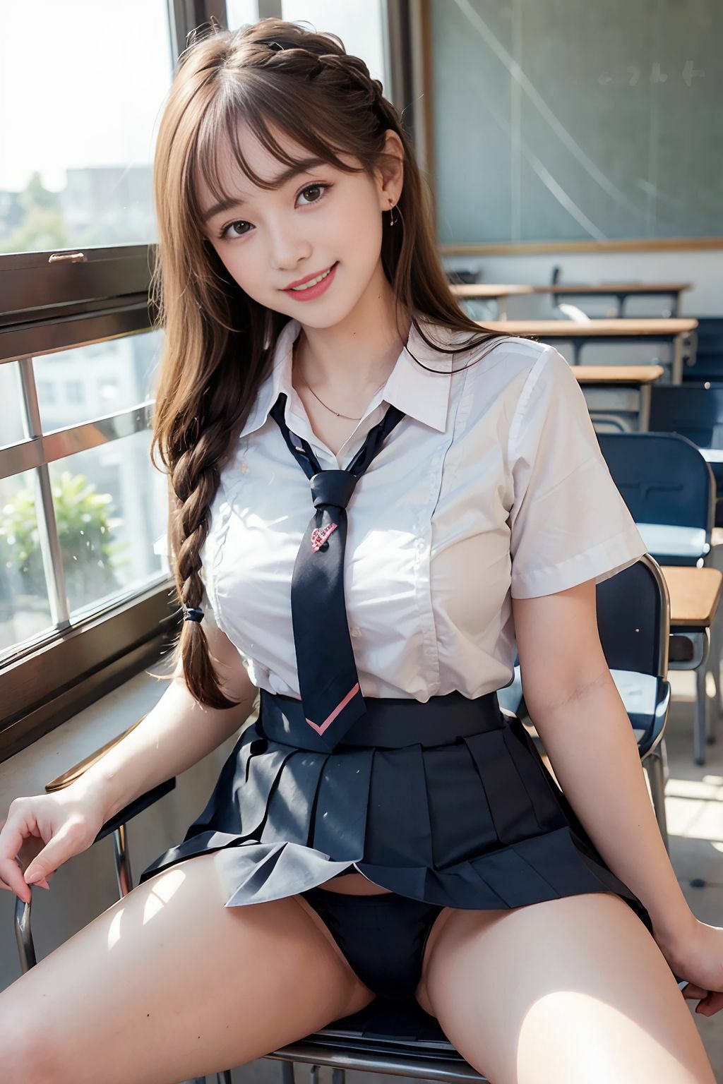 サンプル画像4:女子校生禁断生プレイ学園(色畑) [d_386878]