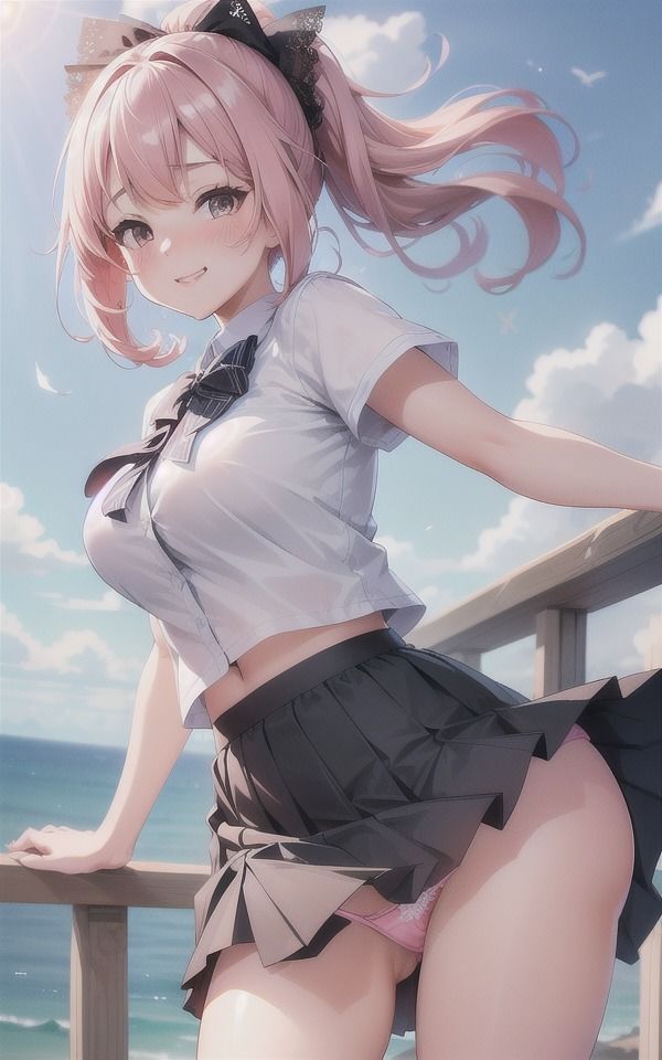 サンプル画像1:美少女JKの放課後〜スカートが短すぎてパンツ丸見え！(へんたいろり企画) [d_386893]